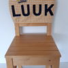 Stoelhoes met naam